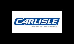 Logo of Carlisle SynTec Systems with the word "Carlisle" in bold blue text and "SynTec Systems" underneath in smaller blue text.