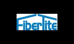 FiberTite logo in blue with stylized lines forming a roof shape above the text.